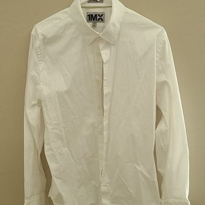 Men's Classic Solid Stretch Cotton 1Mx Dress Shirt